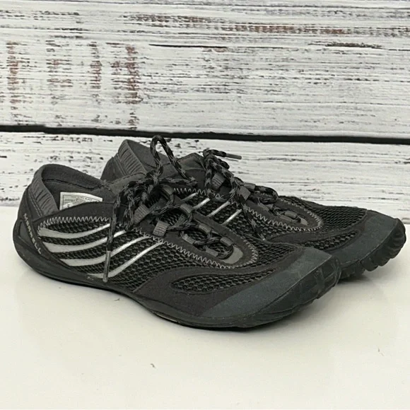 Merrell Barefoot Pace Glove Women's Black Hiking Outdoor Vibram Shoes US 6 - Picture 2 of 5